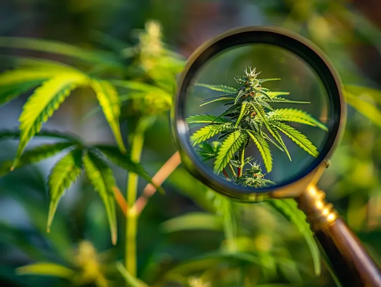 Cannabispflanze untersuchen um neue Erkenntnisse zu gewinnen