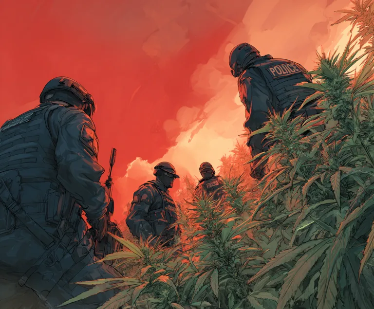 Cannabis Razzia in Deutschland