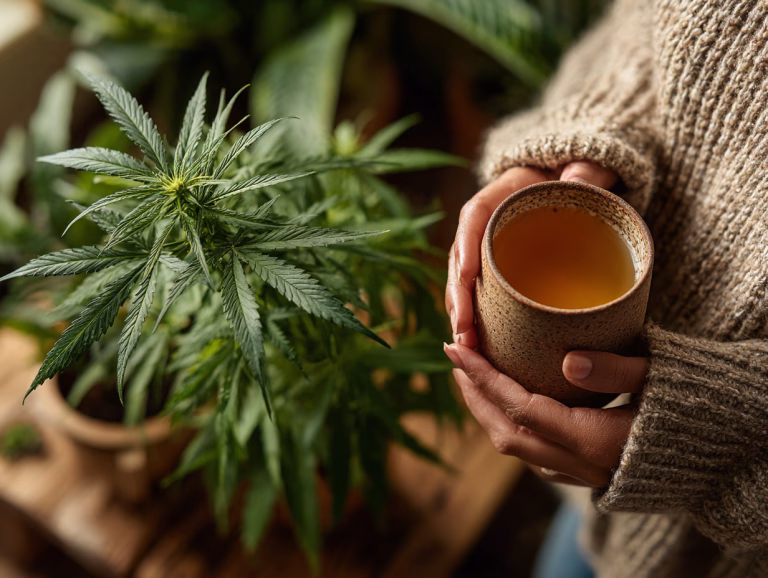 Cannabinoid Tee mit CBD