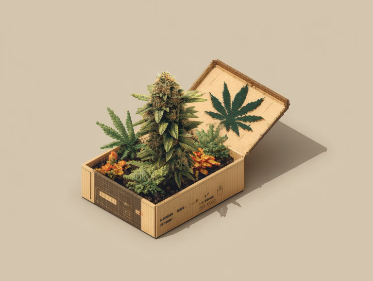 Cannabis Versand in einem Paket