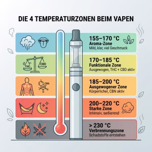 Die 4 Temperaturzonen beim Vapen