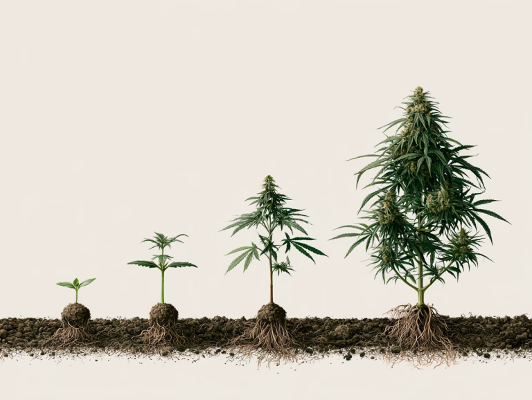 Wachstumsphasen der Cannabispflanze