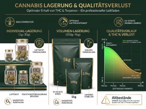 Infografik Cannabis Lagerung