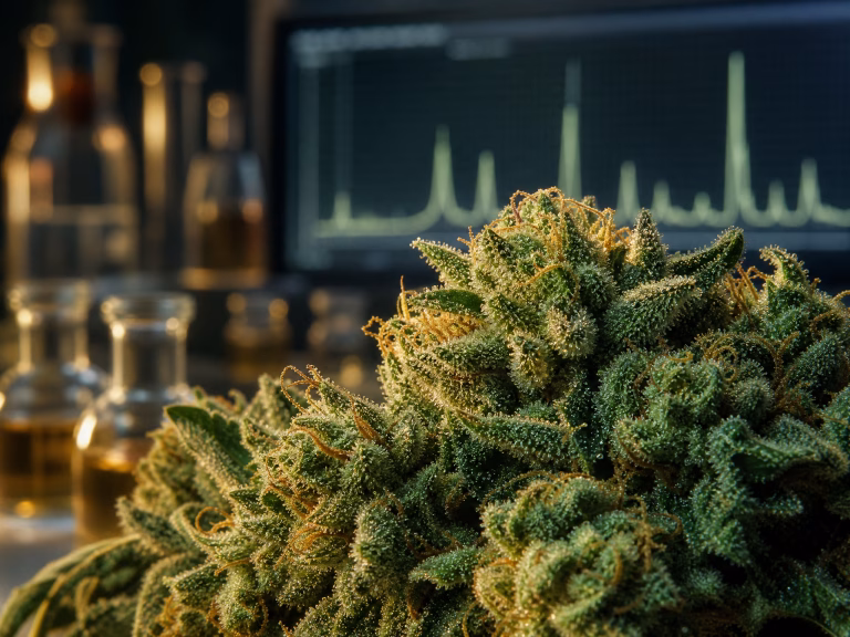 Cannabis im Labor zur Bestimmung des Chemotyp