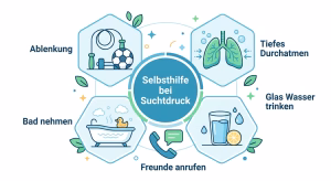 Selbsthilfe bei Suchtdruck
